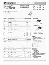 DataSheet IXTA220N075T pdf